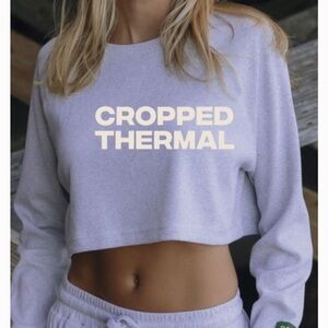 Daily Drills Light Gray Cropped Thermal size xs-s